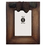 4"x6" Pine Cone Picture Frame